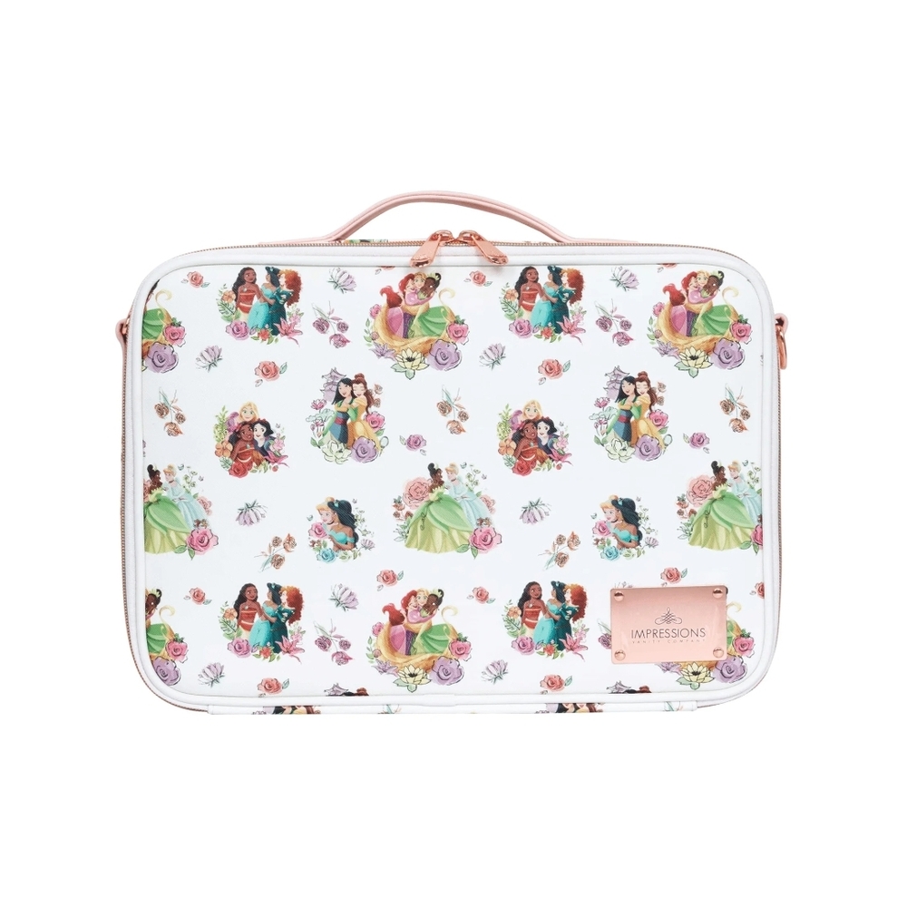 Impressions Vanity White Cosmetic Bag with Princess Design